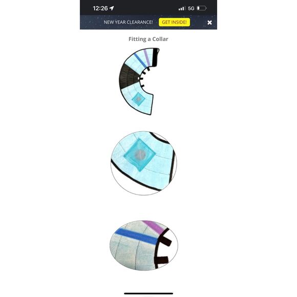 Calm Paws Dog E Collar Size L Soft Calming Gel Patch Disk Behavior Support - Picture 8 of 11